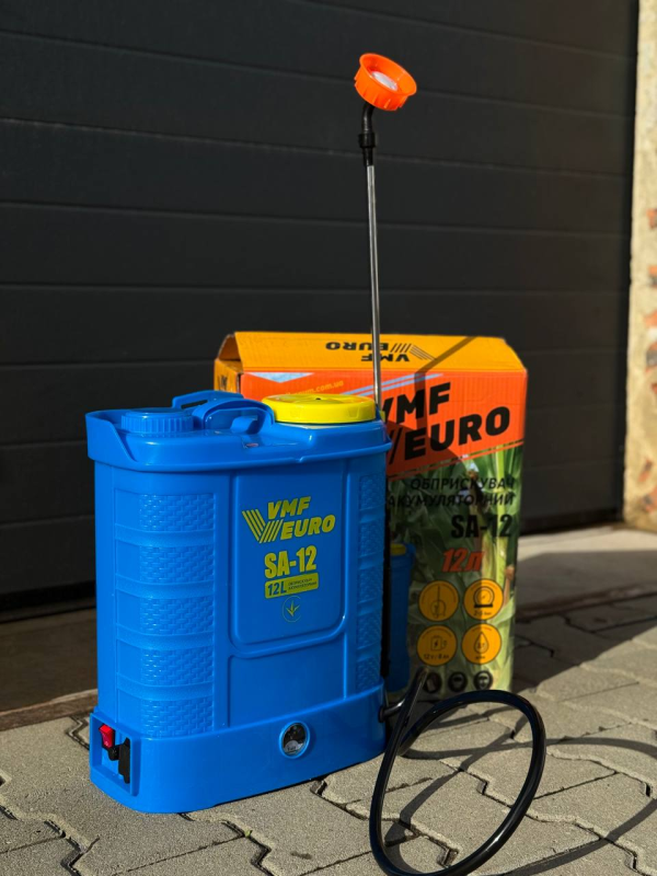 Ранцевий акумуляторний обприскувач VMF EURO SA-12 (12 літрів) 12В/8Ач (SA-12) - зображення 1