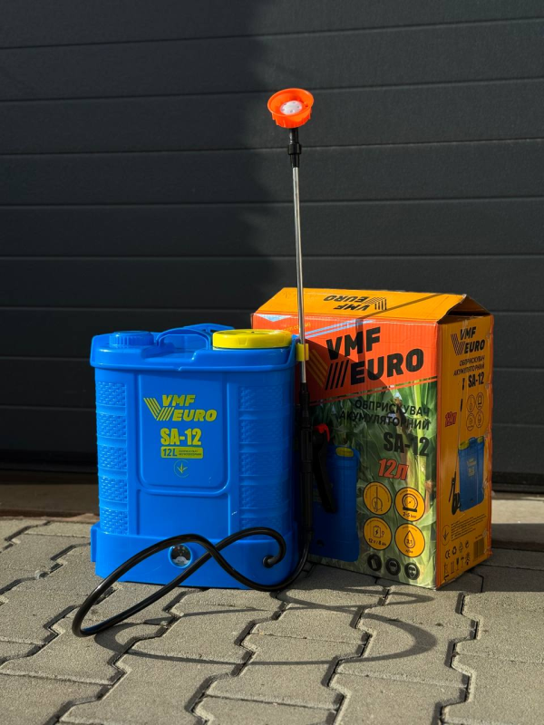 Ранцевий акумуляторний обприскувач VMF EURO SA-12 (12 літрів) 12В/8Ач (SA-12) - зображення 2