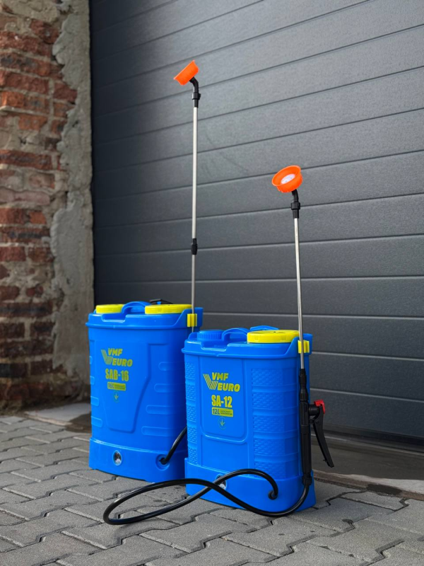 Ранцевий акумуляторний обприскувач VMF EURO SA-12 (12 літрів) 12В/8Ач (SA-12) - зображення 7