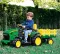 Дитячий трактор електромобіль з причепом на пульті керування John Deere Peg Perego 12В (від 1 року), Зелений (IGOR0117)