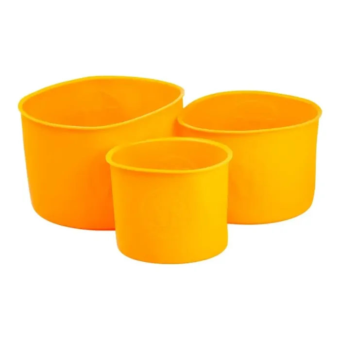 Набір форм для випічки паски силіконові 3 шт 1.7 л, 1 л, 0.6 л форми для паски Помаранчеві HP-35-557O (HP-35-557O) - изображение 1