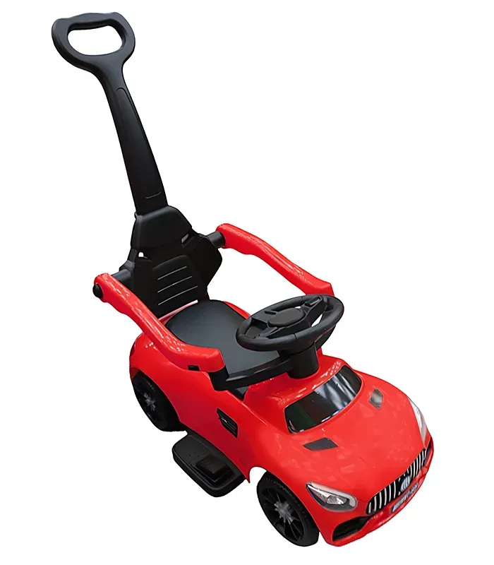 Дитяча машинка-каталка толокар Gordon (батьківська ручка, педаль газу, світлові та звукові ефекти), Червоний (G778) - зображення 3