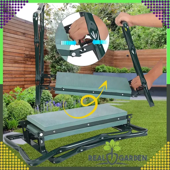 Садовий складаний стілець-колінник 3в1 + 2 органайзери (сумки для інструментів) (RC-K-975) - зображення 5