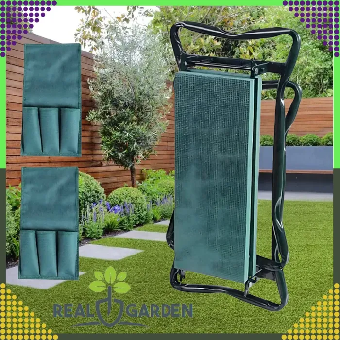 Садовий складаний стілець-колінник 3в1 + 2 органайзери (сумки для інструментів) (RC-K-975) - зображення 6