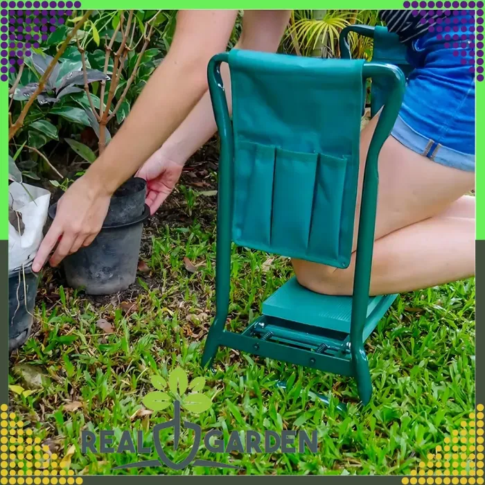 Садовий складаний стілець-колінник 3в1 + 2 органайзери (сумки для інструментів) (RC-K-975) - зображення 7