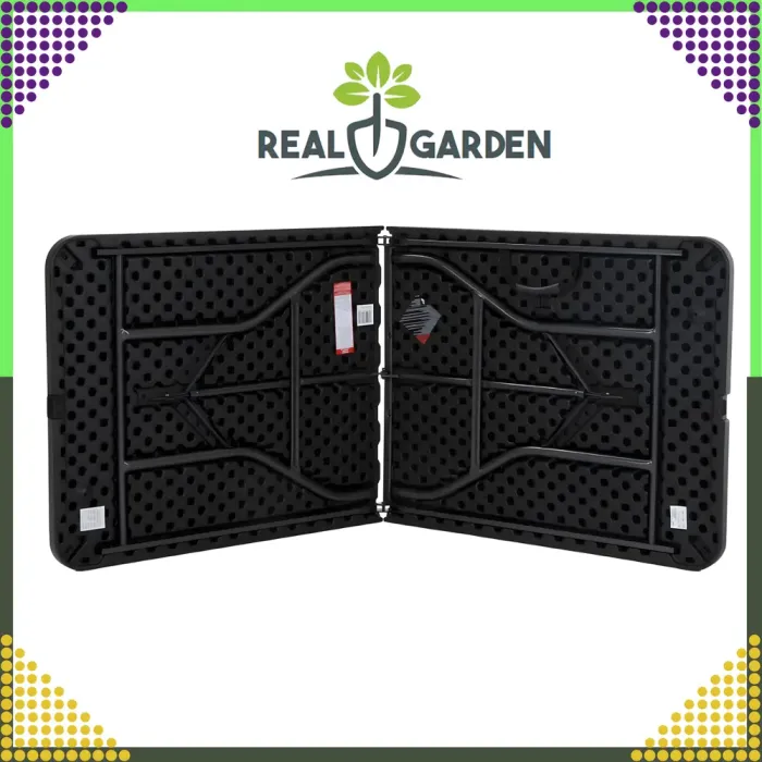 Складаний стіл валіза для кемпінгу, саду або банкетів (180x74x74 см), Чорний (RC-K-867) - изображение 5