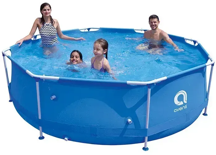 Каркасний садовий басейн Avenli (305 х 76 см) круглий, для дорослих та дітей, Синій (17798) (17798) - зображення 2