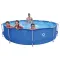 Каркасний садовий басейн Avenli (360 х 76 см) круглий, для дорослих та дітей, Синій (17799) (17799)