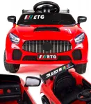 Дитячий спортивний електромобіль кабріолет зі спойлером Cabrio 6V 5A (пульт, LED-фари, музика, педаль газу), Червоний (G539/1)