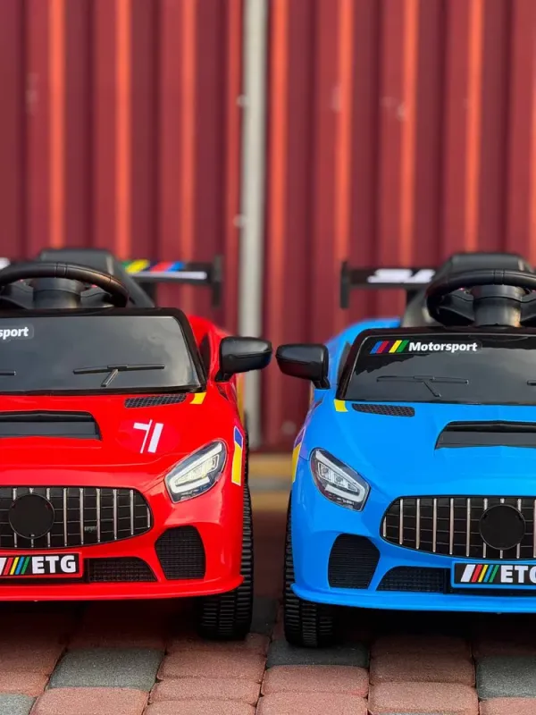 Дитячий спортивний електромобіль кабріолет зі спойлером Cabrio 6V 5A (пульт, LED-фари, музика, педаль газу), Червоний (G539/1) - зображення 9