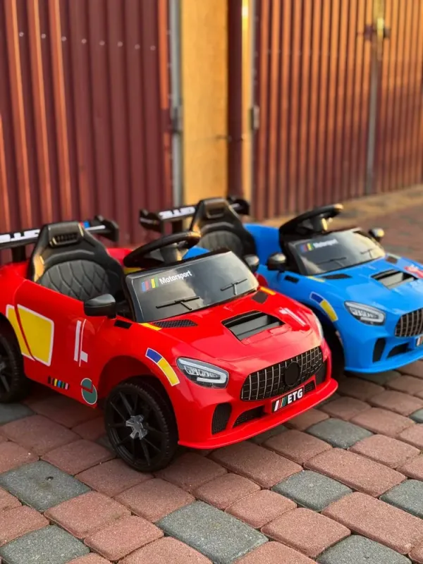 Дитячий спортивний електромобіль кабріолет зі спойлером Cabrio 6V 5A (пульт, LED-фари, музика, педаль газу), Червоний (G539/1) - зображення 8