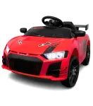 Дитячий електромобіль Cabrio 6V 5A (спойлер, пульт, LED-фари, звук, відкривні двері, педаль газу), Червоний (G538/1)