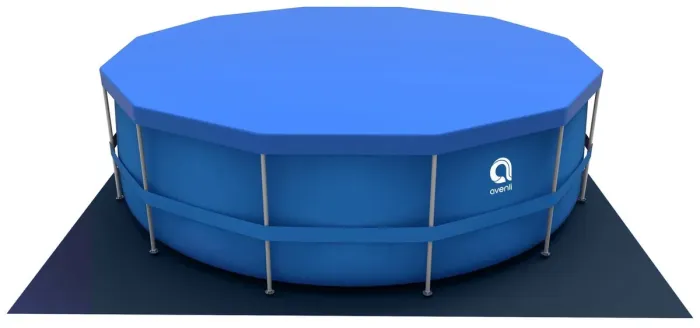 Круглий каркасний басейн Avenli (450 x 122 см) для дорослих і дітей, комплектація 18в1, Синій (В0024) - зображення 5