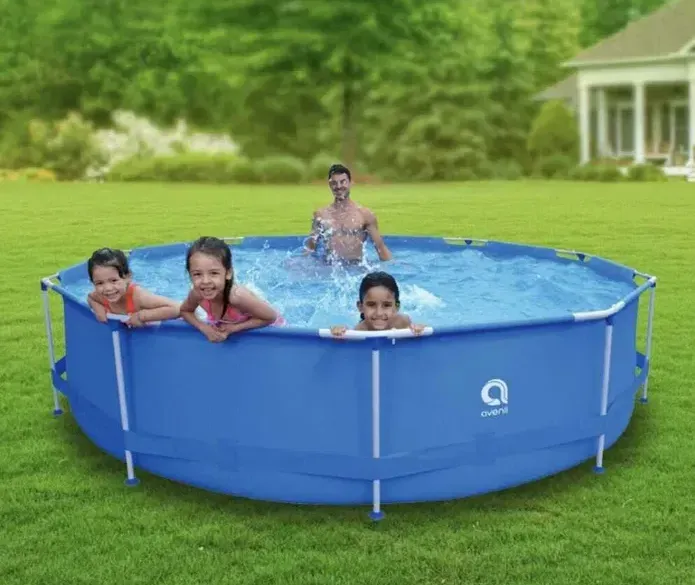 Круглий каркасний басейн Avenli (366 x 76 см) для дорослих і дітей, комплектація 19в1, Синій (SC17799) - зображення 4