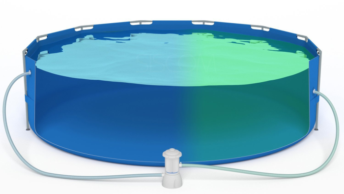 Круглий каркасний басейн Avenli (450 x 122 см) для дорослих і дітей, комплектація 18в1, Синій (В0024) - зображення 7