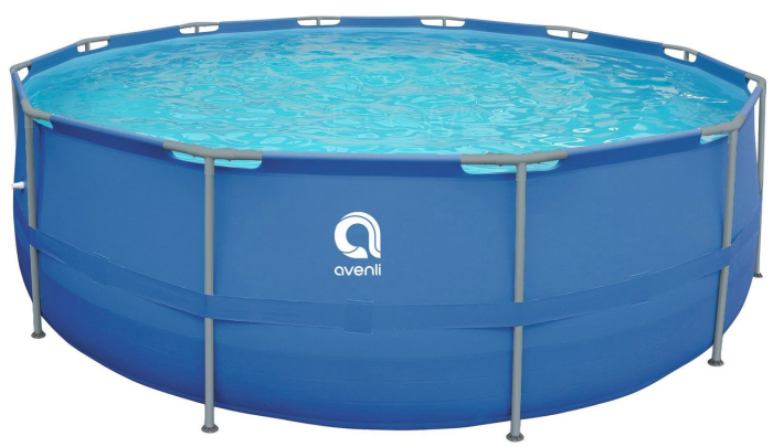 Круглий каркасний басейн Avenli (450 x 122 см) для дорослих і дітей, комплектація 18в1, Синій (В0024) - зображення 2