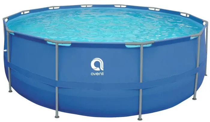 Круглий каркасний басейн Avenli (450 x 122 см) для дорослих і дітей, комплектація 18в1, Синій (В0024) - зображення 2