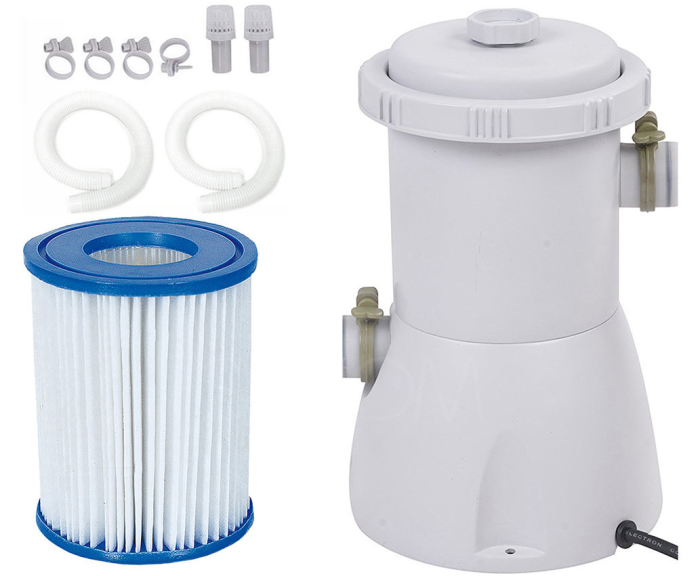 Прямокутний каркасний садовий басейн Avenli (549 × 305 × 122 см) для всієї родини, комплектація 18в1, Сірий (В0029) - изображение 10