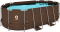 Овальний садовий каркасний басейн Avenli (427 × 275 × 100 см), комплектація 16в1, Коричневий (B0027)