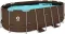 Овальний садовий каркасний басейн Avenli (427 × 275 × 100 см), комплектація 16в1, Коричневий (B0027)