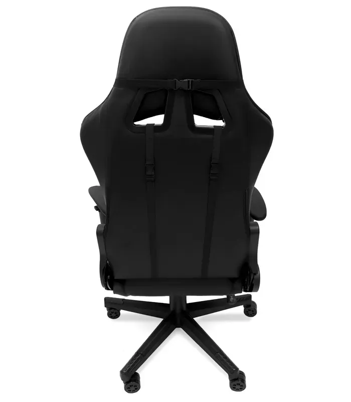 Геймерське комп'ютерне крісло з масажером, ергономічними подушками та підставкою для ніг, Чорний (G901) (G901 ) - изображение 7