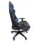 Геймерське комп'ютерне крісло з масажером, ергономічними подушками та підставкою для ніг, Чорний/Синій (G900) (G900)