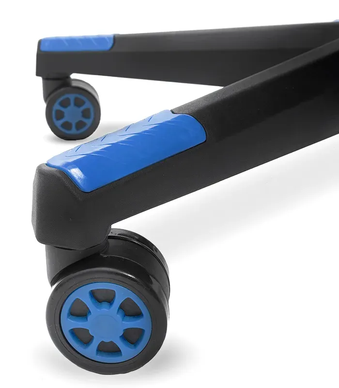 Геймерське комп'ютерне крісло з масажером, ергономічними подушками та підставкою для ніг, Чорний/Синій (G900) (G900) - изображение 10