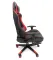 Геймерське комп'ютерне крісло з масажером, ергономічними подушками та підставкою для ніг, Чорний/Червоний (G899) (G899)