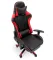 Геймерське комп'ютерне крісло з масажером, ергономічними подушками та підставкою для ніг, Чорний/Червоний (G899) (G899)