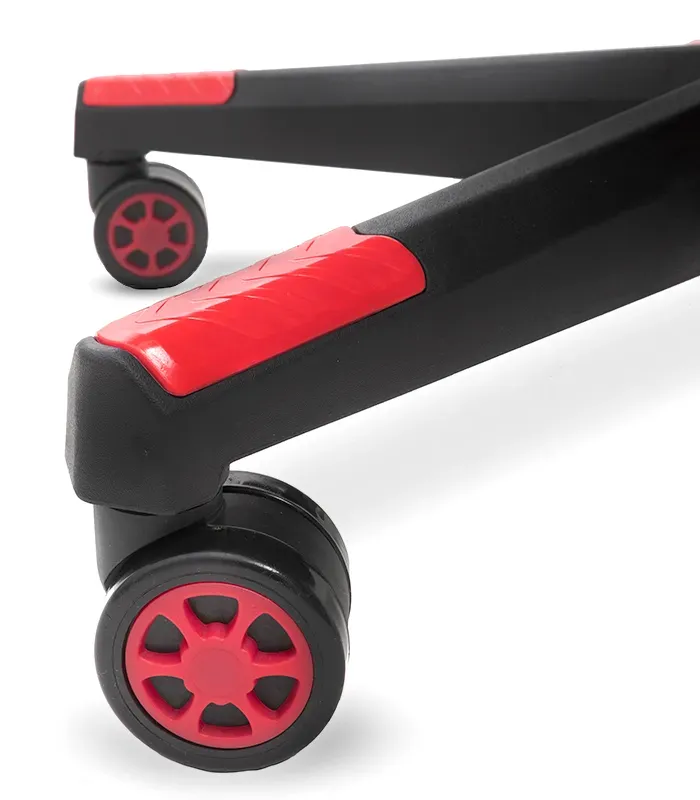 Геймерське комп'ютерне крісло з масажером, ергономічними подушками та підставкою для ніг, Чорний/Червоний (G899) (G899) - изображение 10