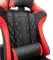 Геймерське комп'ютерне крісло з масажером, ергономічними подушками та підставкою для ніг, Чорний/Червоний (G899) (G899)