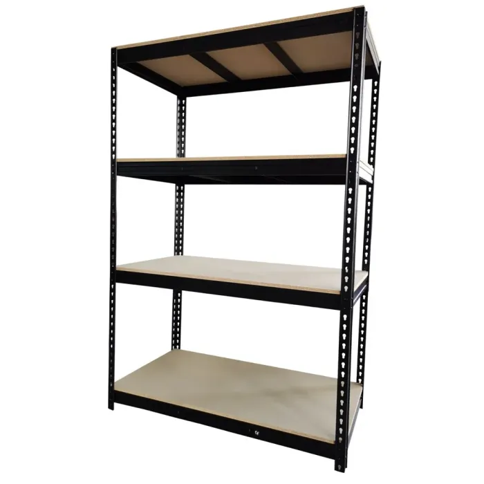 Стелаж металевий (180 x 150 x 60 см) 4 полиці, навантаження - 500 кг на полицю, Чорний (GWI0674) - изображение 3