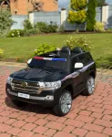 Дитячий електромобіль Поліцейський позашляховик (MP3, USB, гойдання, музика, пульт, відкривання дверцят, LED-світло), Чорний (G540)
