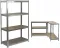 Набір з 2-х металевих стелажів (150 x 70 x 30 см) 4 полиці, навантаження - 150 кг на полицю, Сірий (GWI2165)