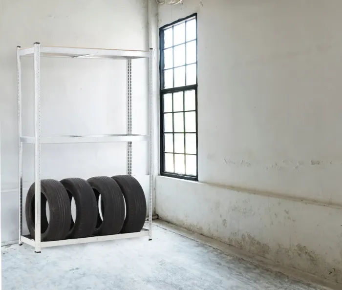 Металевий стелаж для 8 шин з додатковою полицею Garden Line (180 × 120 × 40 см) | навантаження на 1 полицю - 175 кг (Польща) (REA5219) - изображение 5