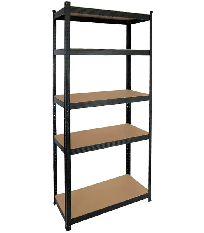 Стелаж металевий (150 х 70 х 30 см) 5 полиць, Чорний (G1130) - изображение 3