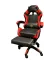 Геймерське крісло Primaveo з ергономічними подушками та висувною підставкою для ніг, Чорний/Червоний (G1154)