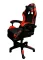 Геймерське крісло Primaveo з ергономічними подушками та висувною підставкою для ніг, Чорний/Червоний (G1154)