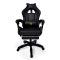 Геймерське крісло Primaveo з ергономічними подушками та висувною підставкою для ніг, Чорний (G1158)