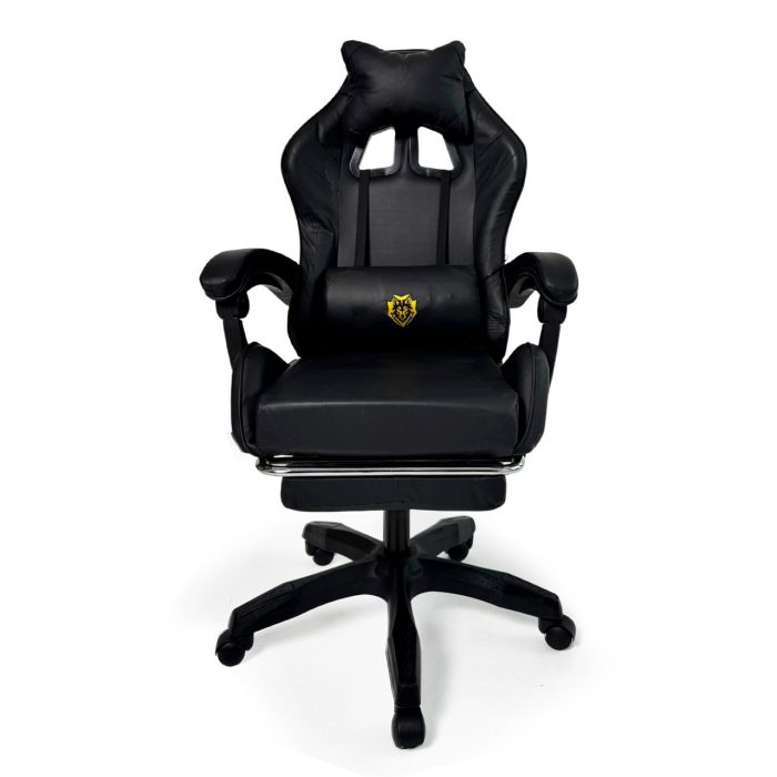 Геймерське крісло Primaveo з ергономічними подушками та висувною підставкою для ніг, Чорний (G1158) - изображение 2