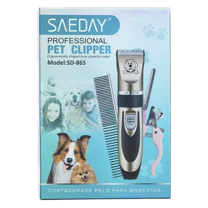 Набір для грумінгу Saeday SD-865 для стрижки домашніх тварин 10 Вт (HPSD865) - зображення 4