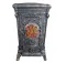 Чавунна піч-камін "Koza" Ingrid Ambra 9 кВт (дров’яна) обігрів - до 100 м², Золотисто-мідна (G1010)