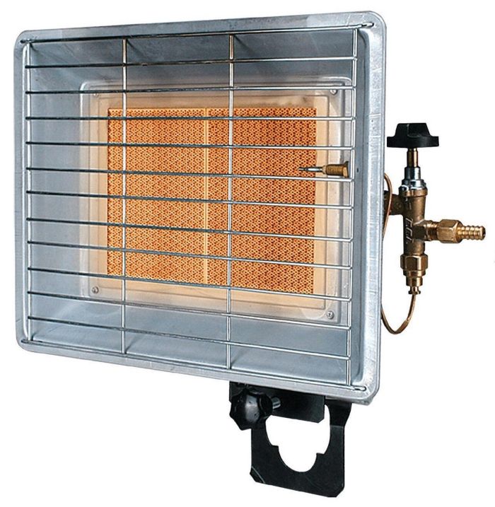 Газовий інфрачервоний обігрівач 3,4 кВт RAVANSON BRI-85N + газовий редуктор Bradas 37 мбар (BRI-85N) - зображення 1