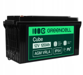 Акумулятор Green Cell AGM VRLA 12V 120Ah IP54 не потребує облуговування (термін служби - 5 років) (AGM31)