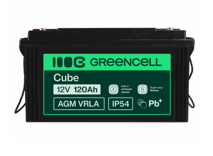 Акумулятор Green Cell AGM VRLA 12V 120Ah IP54 не потребує облуговування (термін служби - 5 років) (AGM31) - зображення 2