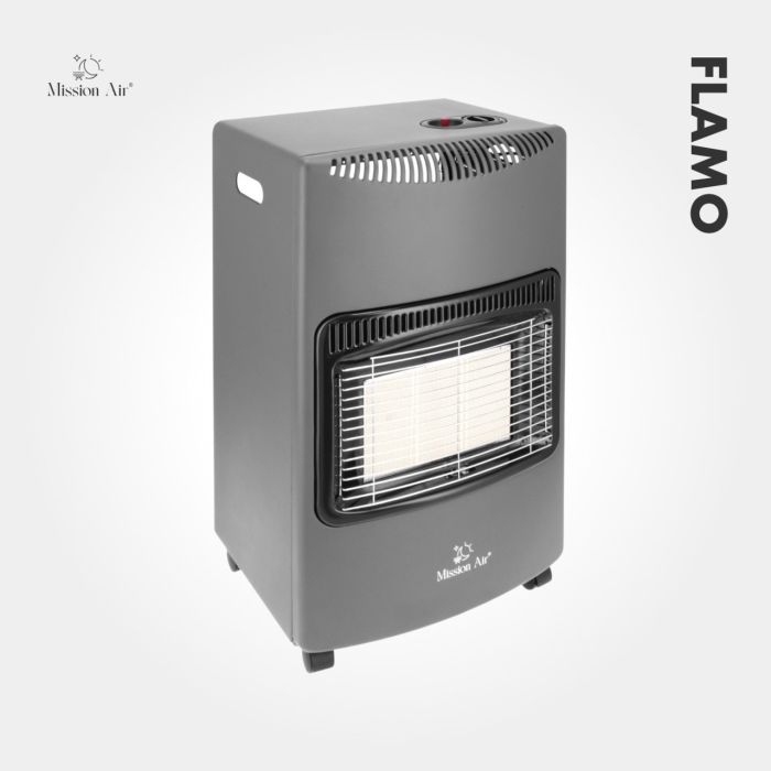 Портативний газовий обігрівач FLAMO 3 режими потужності (1400 Вт, 2750 Вт, 4100 Вт) + шланг + редуктор, Польща (G1013) - зображення 2