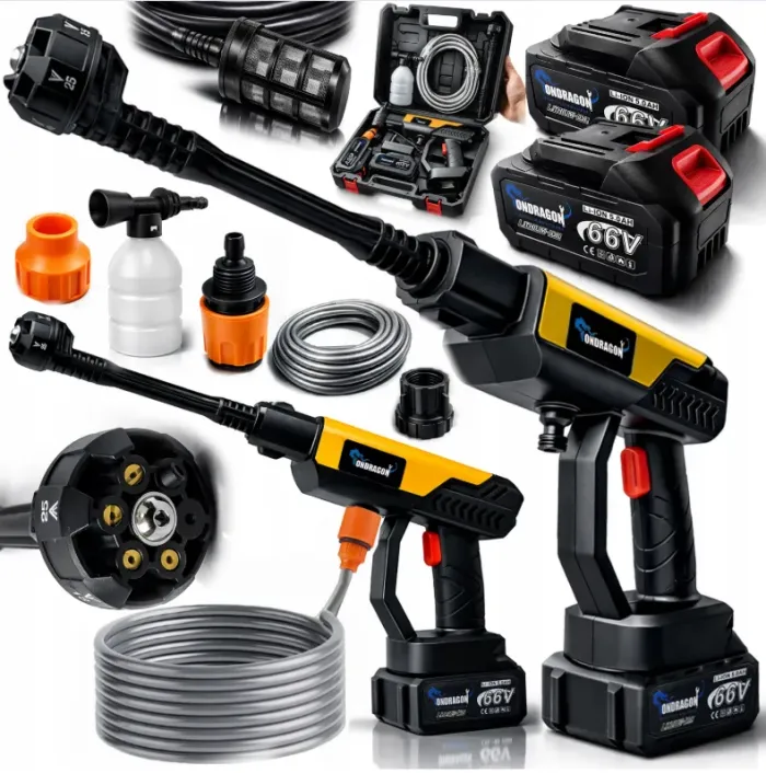 Акумуляторна мийка високого тиску Ondragon 66V + 2 акумулятори (Польща) (OD9186) - изображение 1