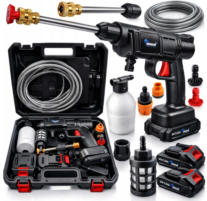 Акумуляторна мийка високого тиску Ondragon 36V + 2 акумулятори (Польща) (OD9011) - зображення 1