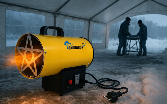 Газовий обігрівач / Газова теплова гармата (дуйка) 15 кВт Ondragon (Пропан/Бутан) + шланг і редуктор (Польща) (OD5103) - зображення 8