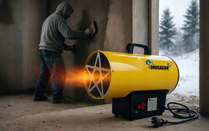 Газовий обігрівач / Газова теплова гармата (дуйка) 15 кВт Ondragon (Пропан/Бутан) + шланг і редуктор (Польща) (OD5103) - зображення 9